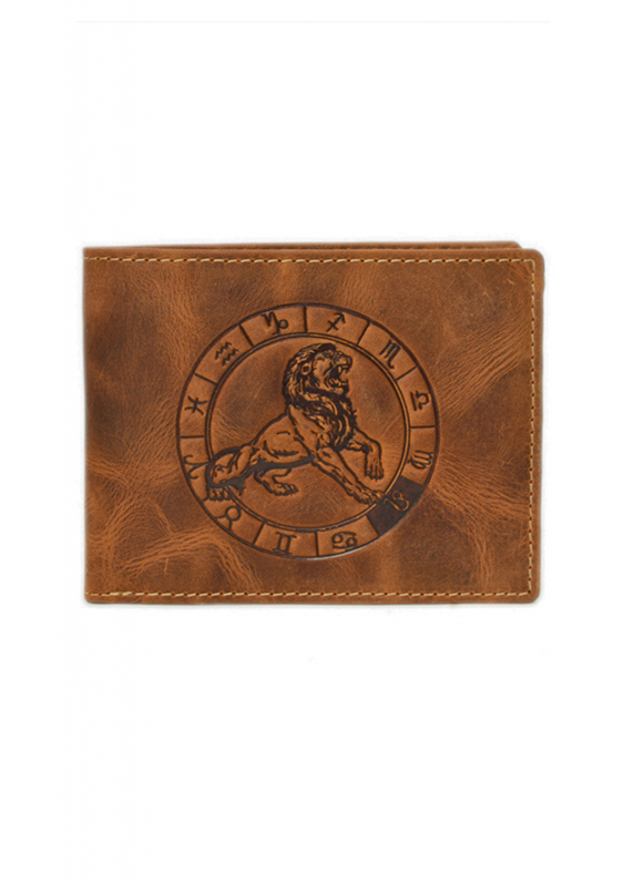 Vintage Scheintasche 2tlg. Löwe Leder